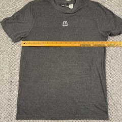 McDonalds Employee Uniform T-Shirt Medium Gray Short Sleeve Work Fast Food