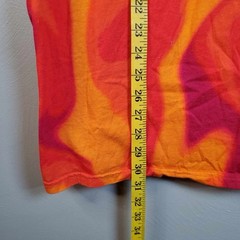 Mens Tie Dye T Shirt 2 XL Flames Fire Swirl CSG RARE XXL
