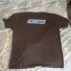 DEFCON XL Brown Graphic Print Motivational T-Shirt Crew Neck Short Sleeve