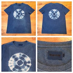 Taylor Stitch Heavy Bag Tee Tie Dye T-Shirt Men’s Sz 36 (S) Knit Cotton Blue