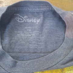 Disney Mickey & Friends Quad Box Tee Size 2XL Gray Tagless Seamless