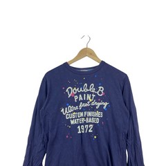 Vintage DOUBLE.B MIKI HOUSE Long Sleeve Graphic Tee Shirt Paint