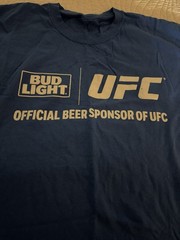UFC Bud Light Men’s Tshirt Size XL Blue