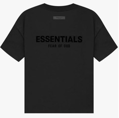 NEW Fear of God Essentials Tee Stretch Limo Black Men’s Size XL-2XL