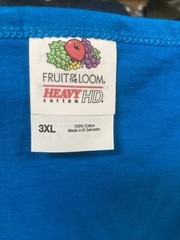 3-Shirt Lot, Fruit of the Loom HD Heavy Cotton Men’s Tank Tops, 3XL, Royal Blue