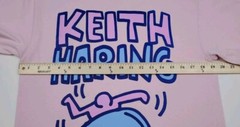 Keith Haring Art Designer T-Shirt Unisex Adult Size Medium Pink 100% Cotton New