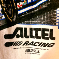 Vtg Rookie Ryan Newman T Shirt #12 Alltel 2002 Checkered Flag Sports Raybestos