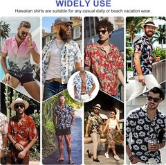 Hawaiian Shirts Mens Aloha Summer Casual Beach Button Down Cruise Holiday Party