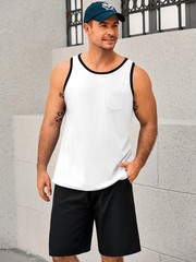 Men’s Workout Tank Tops Athletic Gym Sleeveless Muscle Shirt Casual Basic Sum…