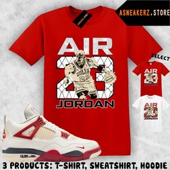 Tee Shirt Matching AJ 4 Nigel Brick After Brick Match Sneaker Vintage Air MJ 23