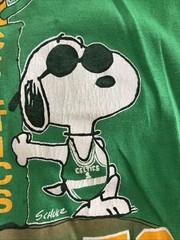 VTG 80s Snoopy Peanuts Boston Celtic Joe Cool Men’s Medium Tank *See Description