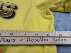 Valabasas Vintage Extreme Motocross Graphic Tee Distressed Helmet Yellow Men’s M