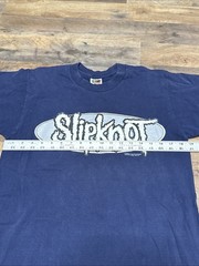Vintage Slipknot 1999 Navy Blue Tee Shirt Distress Size M Don’t Ever Judge Me