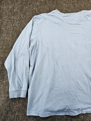 Duluth Trading Co Longtail T Shirt Mens 2XL Blue Cotton Relaxed Fit Crew Neck