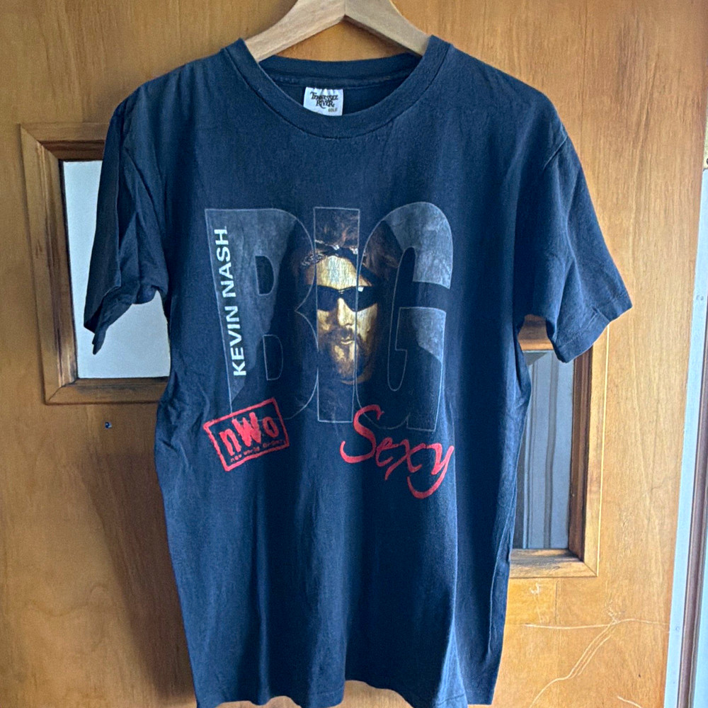 Men’s Kevin Nash “Big Sexy” nWo Graphic Print Crew Neck T-Shirt Black M