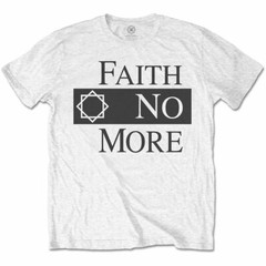 White Faith No More Logo Official Tee T-Shirt Mens Unisex