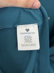 Obermeyer Flex 1/4 Quarter Zip Base Layer Top Men’s Teal Blue Agave Small S