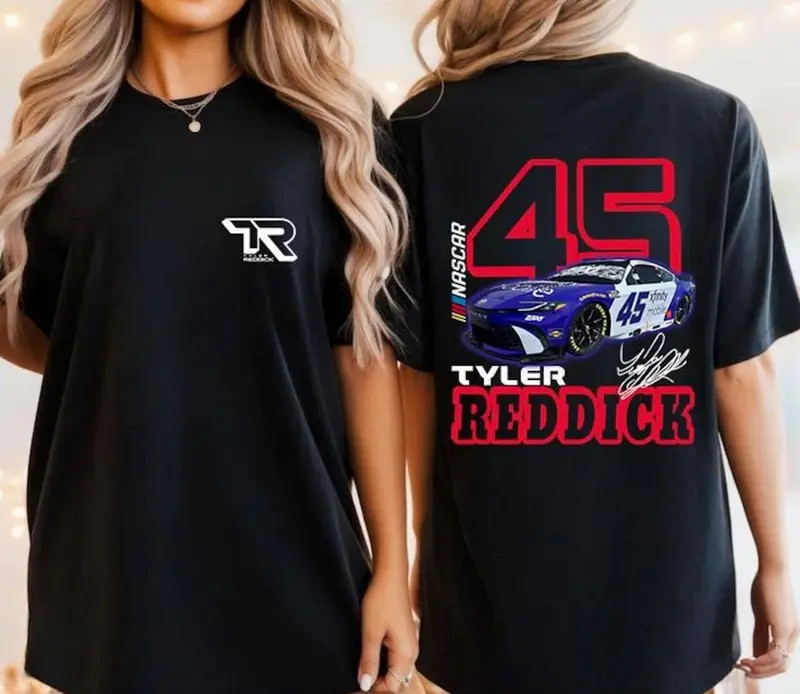 Tyler Reddick 45 NASCAR 2025 Racing Graphic T-Shirt Fan Gift Shirt