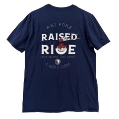 T&C Surf Designs Shirt Mens Medium Blue Ahi Poke Raised On Rice Tee T-Shirt