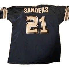 Vintage Deion Sanders Dallas Cowboys Champion Jersey NFL Authentic Size 48 L-XL