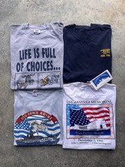 4pc Vintage US Navy Tee Shirt Bundle 80s / 90s / 2000s