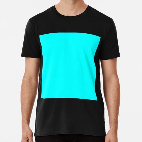 Plain Solid Cyan 100 Turquoise Aqua Shades On Ozcushions All Products T-Shirt