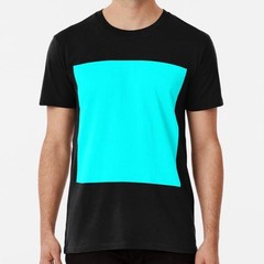 Plain Solid Cyan 100 Turquoise Aqua Shades On Ozcushions All Products T-Shirt