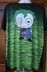 Batman Chibi Cartoon The Joker Performance Fabric T-Shirt Vibrant Color Size XXL