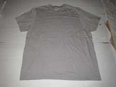 Nike Standard Fit Gray Big And Tall Plain Blank Irregular T Shirt Size 4XL