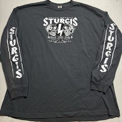 Sturgis Black Hills Rally 2016 Men 3XL Gray Long Sleeve Double Sided
