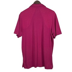 Adidas Climacool Active Collared Shirt Men Size L Fuchsia Pink Short Sleeve