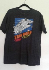 Auth Star Wars Tee Styled T Shirt Darth Vader Millennium Falcon 3 Pcs Sz L