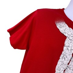 Holiday Time Mens Christmas Santa Claus T-Shirt Tee Size Medium Red Short Sleeve