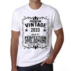 Men’s Graphic T-Shirt All Original Parts Aged to Perfection 2033 Eco-Friendly