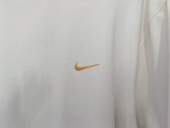 nike golf sport vintage t shirt solid plain white large 22/27.5