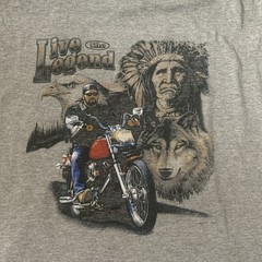 Mens Harley Davidson Gray Sleeveless T-shirt Tank Top XL Tulum Mexico Wolf Eagle