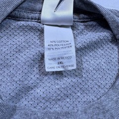 VTG New Trier Trevians Gray Football T Shirt Short Sleeve 2XL