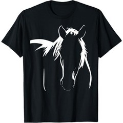 Elegant Horse Silhouette Graphic Art Design for Horse Lovers T-Shirt