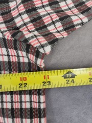 Helmut Lang Logo OS Tee Mini Digital Check Red Men’s Size Large New