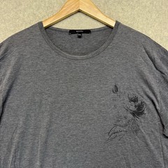 Gucci Men’s Graphic T-Shirt Gray Crew Neck Tee XXL Italy