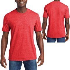 Mens Sustainably Made Tee Heathered Blended T-Shirt XS, S, M, L, XL, 2X, 3X, 4X