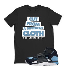 Huarache Cool Blue Black White Air Trainer T Shirt Match CLOTH, BLACK/WHITE