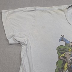 Marvel Avengers Shirt Mens 2XL White Graphic Tee Superhero Comic Book