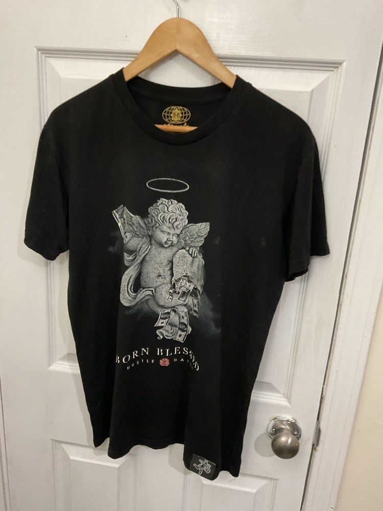 Muerte Hustle Daily ‘Born Blessed’ Graphic T-Shirt