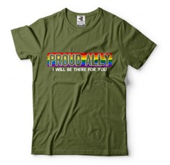 Proud Ally LGBT Pride T-shirt Pride Month Gay Lesbian Diversity Tee Supporter T
