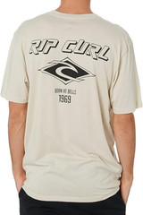 RIP CURL Men’s S/S T-Shirt FADE OUT ICON Washed Clove Size MED NWT LAST ONE