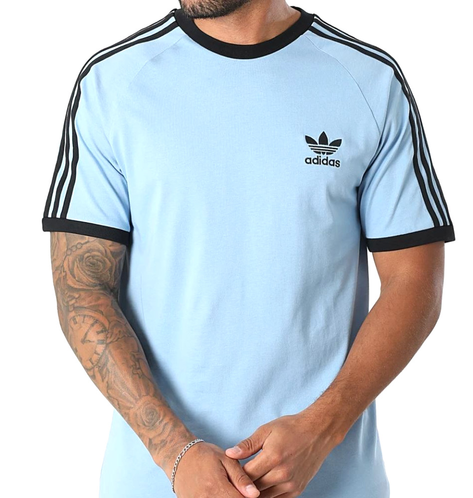 NEW MENS ADIDAS ORIGINALS CALIFORNIA 3 STRIPES TREFOIL SHIRT ~SIZE LARGE #JY1371