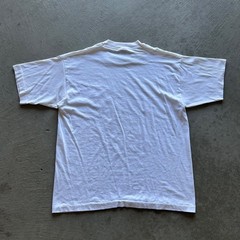 Vintage 90s Police Officer Shirt Size Large White Lie Flat On Your Back Funny