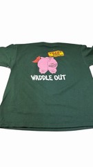 Vintage Y2K The Smokehouse Eureka Springs Ark Size XL Green T-Shirt Double Sided