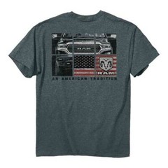 Dodge Ram USA Grid Pickup Trucks Cars USA American Flag Patriotic T Shirt 2834